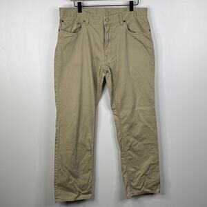 Polo Ralph Lauren 650 Straight Leg Pants Men's 34x30 Brown Khaki Chino Jeans